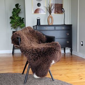 Beautiful Brown Sheepskin 44" x 28"
